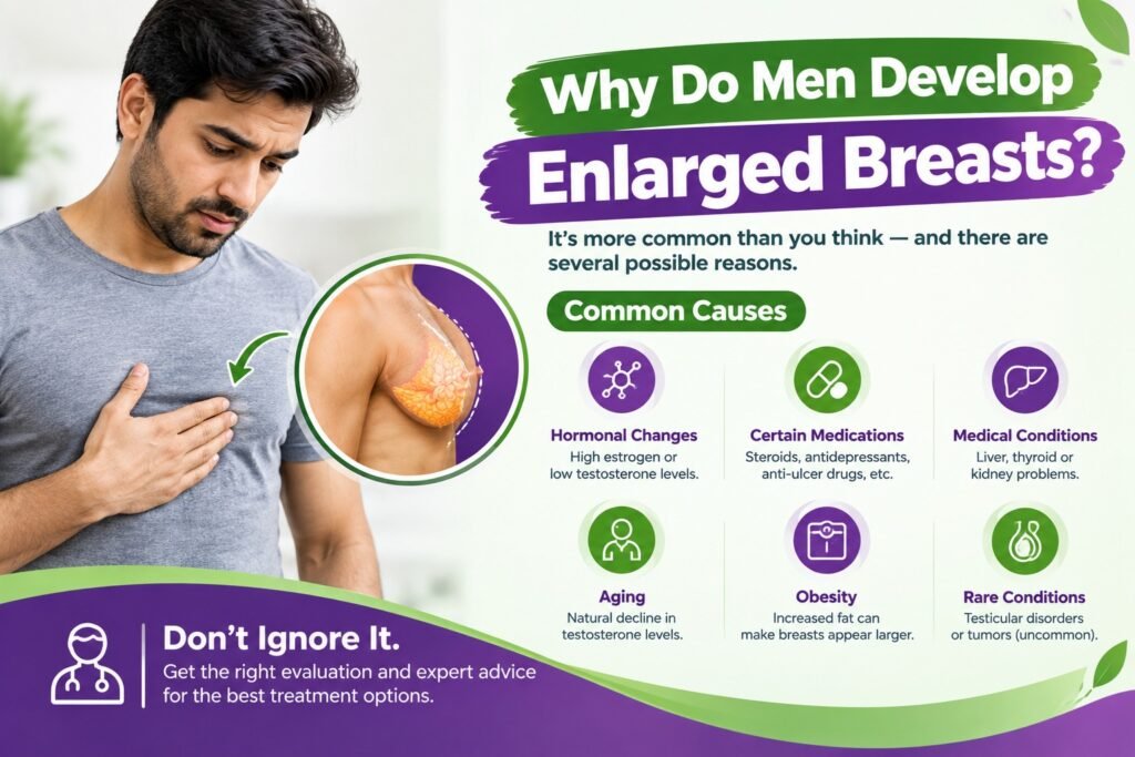 Why Do Men Develop Enlarged Breasts?