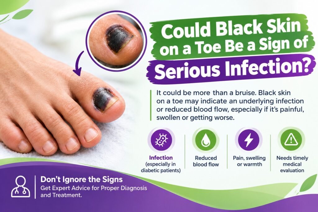 What Does Black Skin on a Toe Actually Mean?
